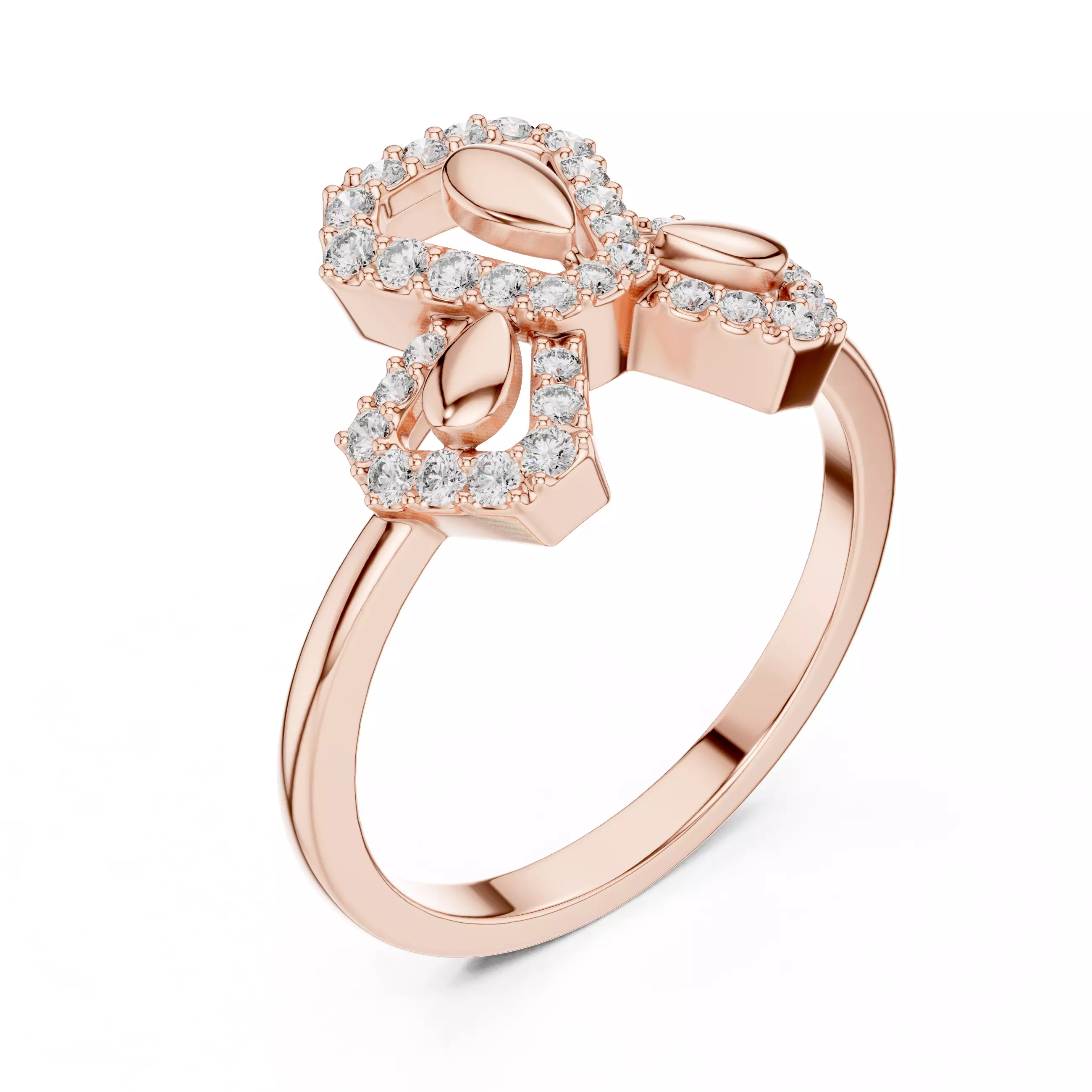Round Cut Diamond Engagement Wedding Ring 3DM STL Video 3D print model_4