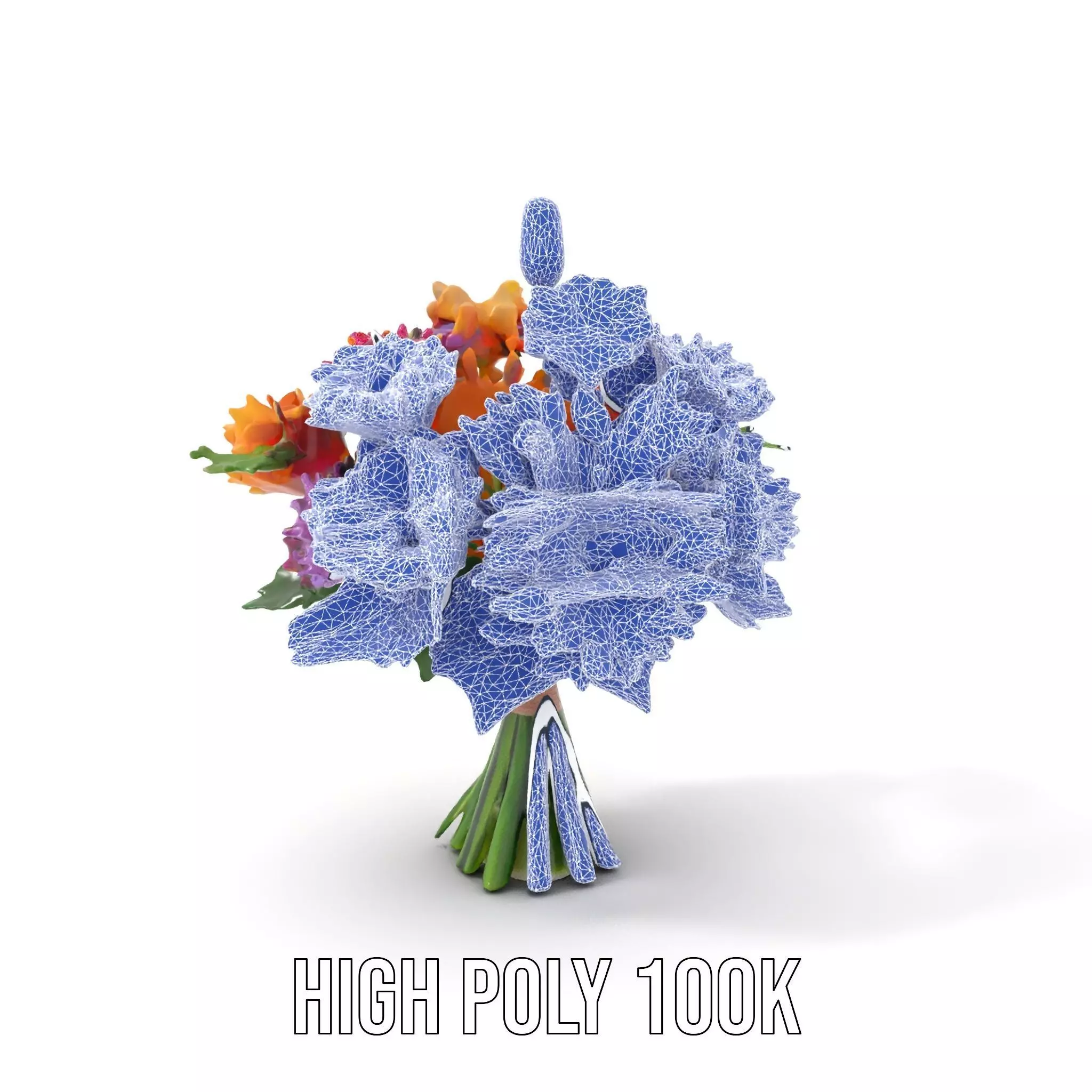 Vibrant Flower Bouquet model pack Low-poly 3D model_5