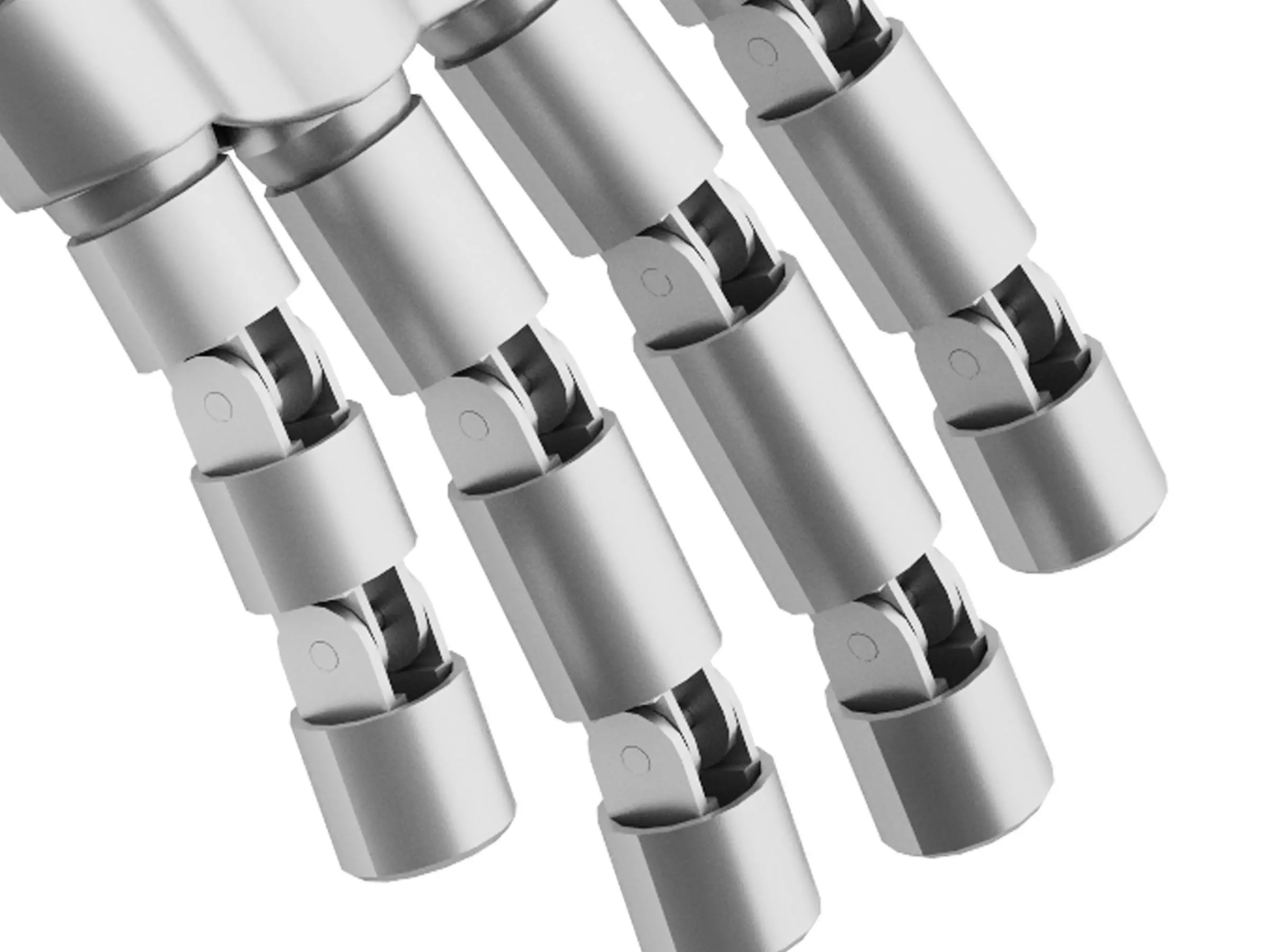 Robot hand Low-poly 3D model_6