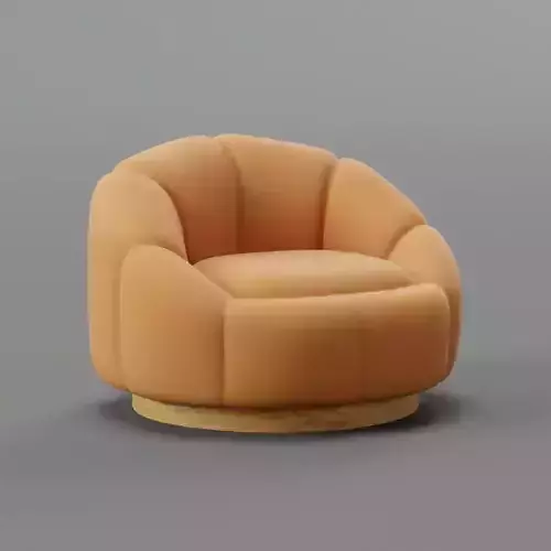 Pumpkin Swivel Accent Chair