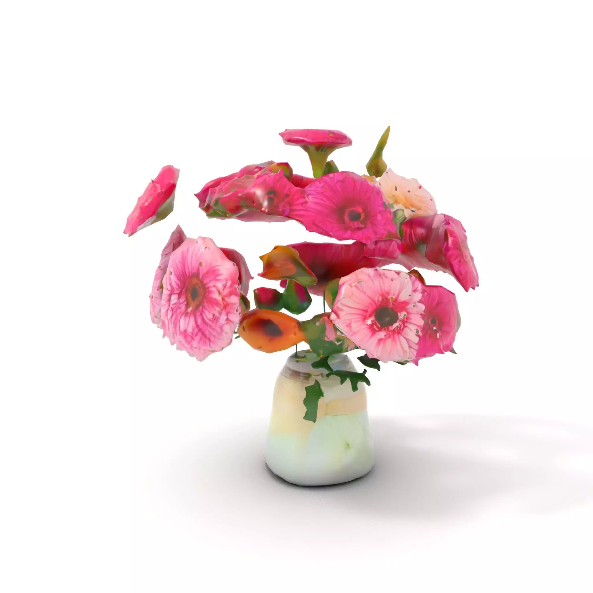 Colorful Gerbera Bouquet model pack Low-poly 3D model_7