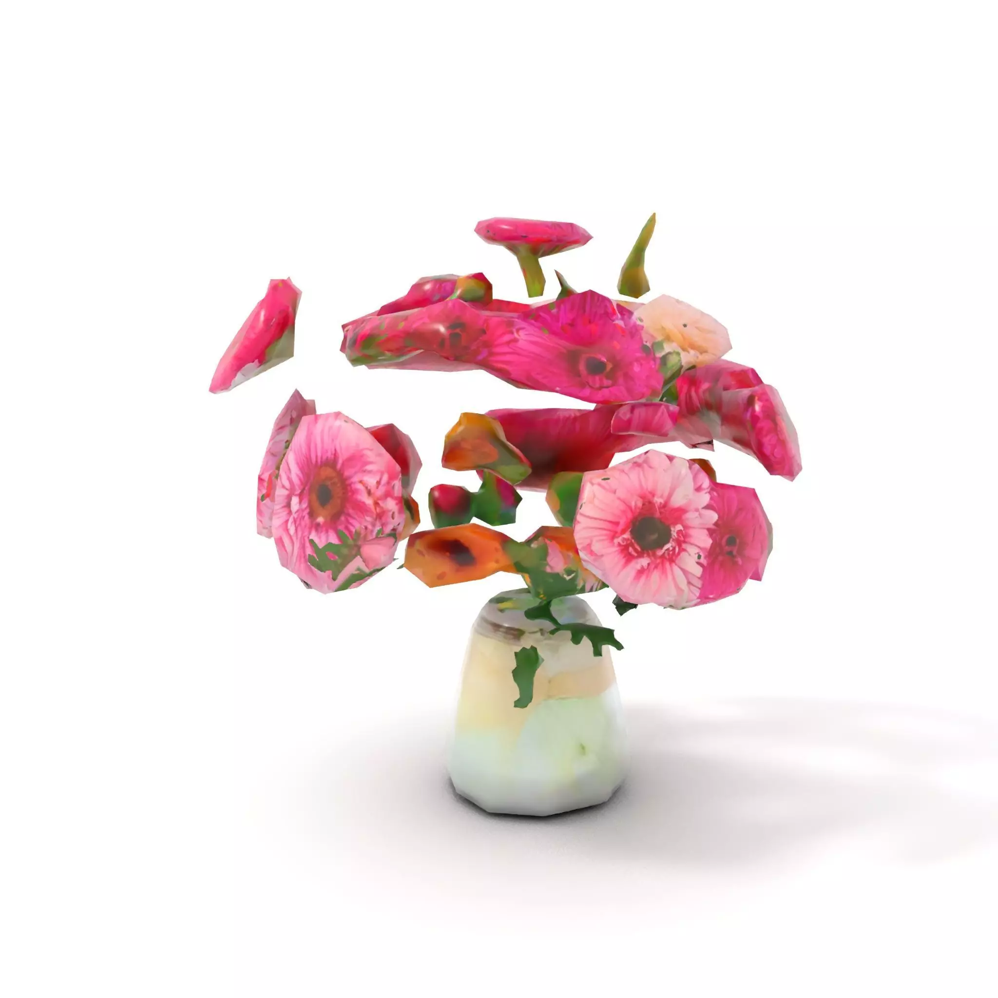 Colorful Gerbera Bouquet model pack Low-poly 3D model_10