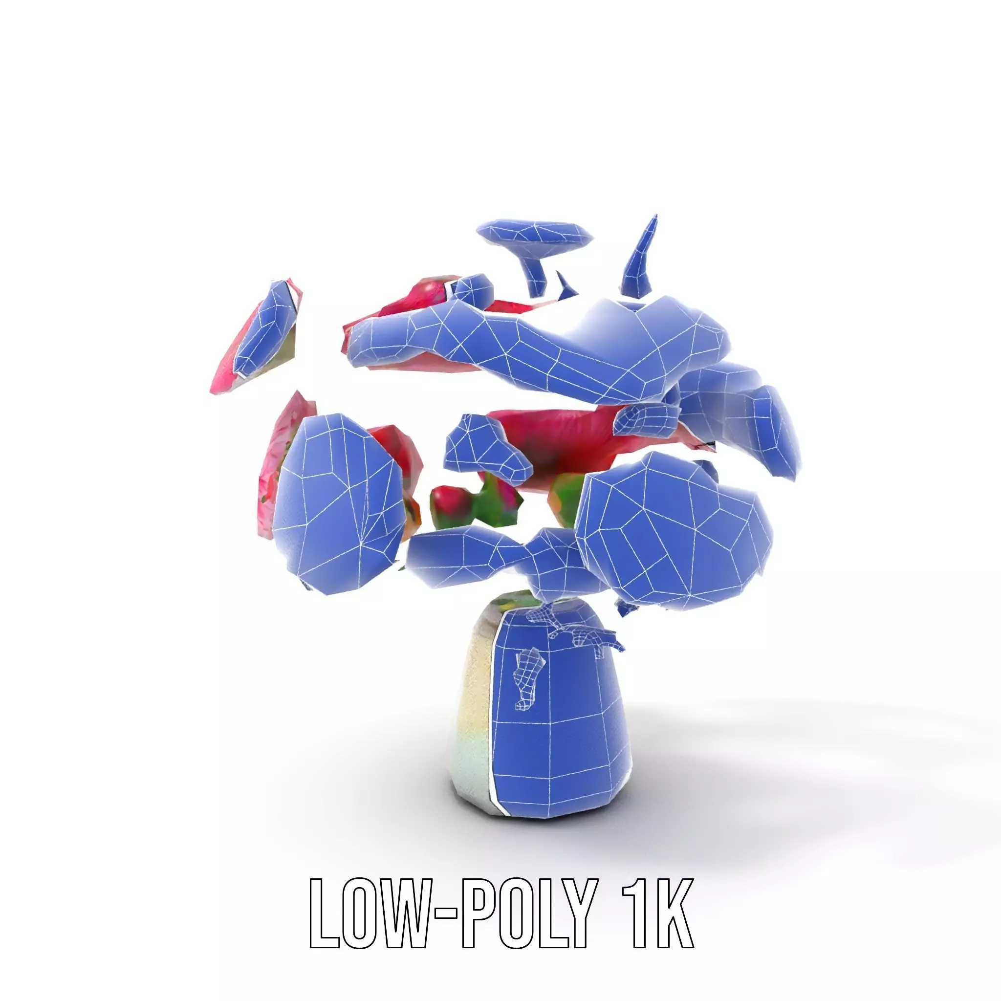 Colorful Gerbera Bouquet model pack Low-poly 3D model_20