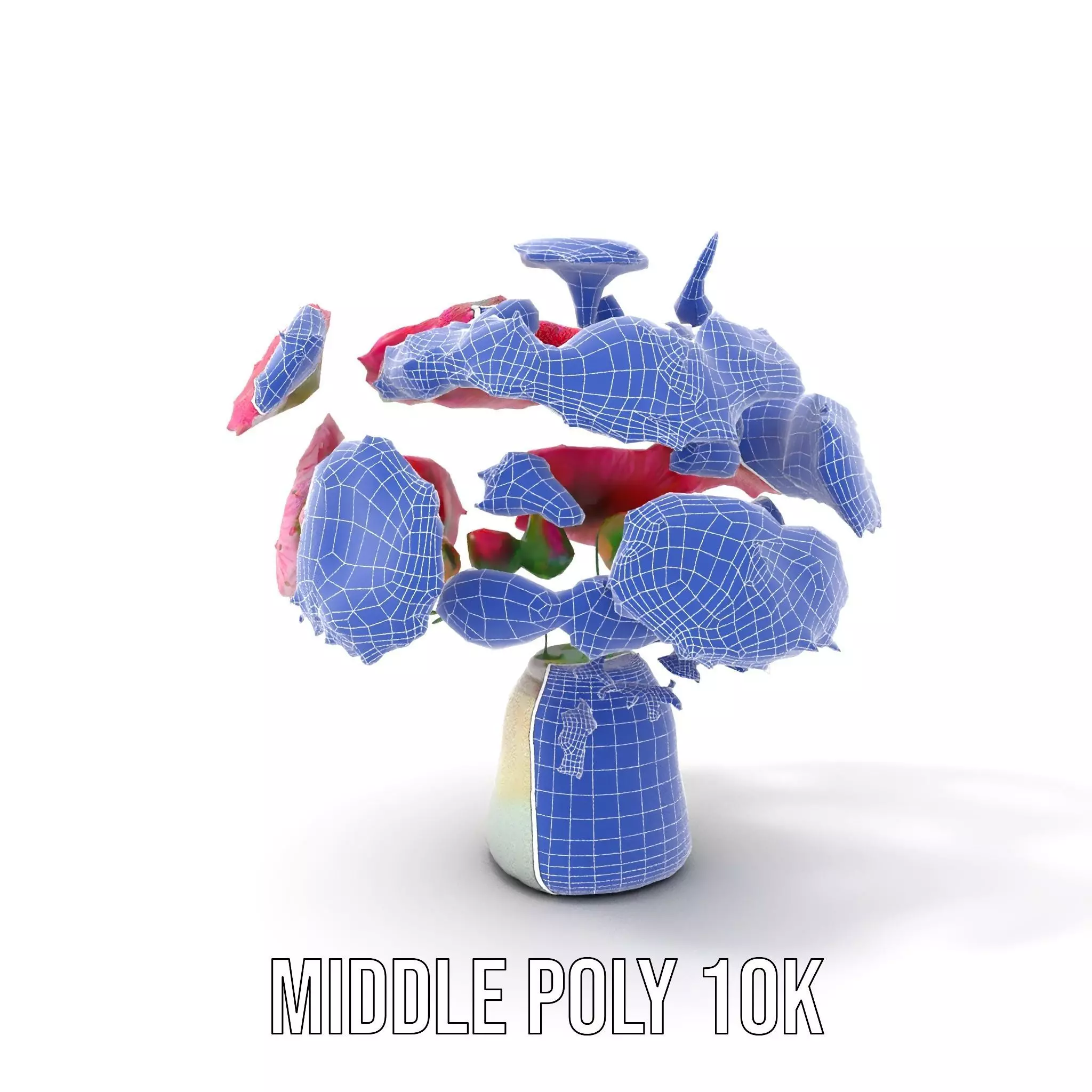 Colorful Gerbera Bouquet model pack Low-poly 3D model_25