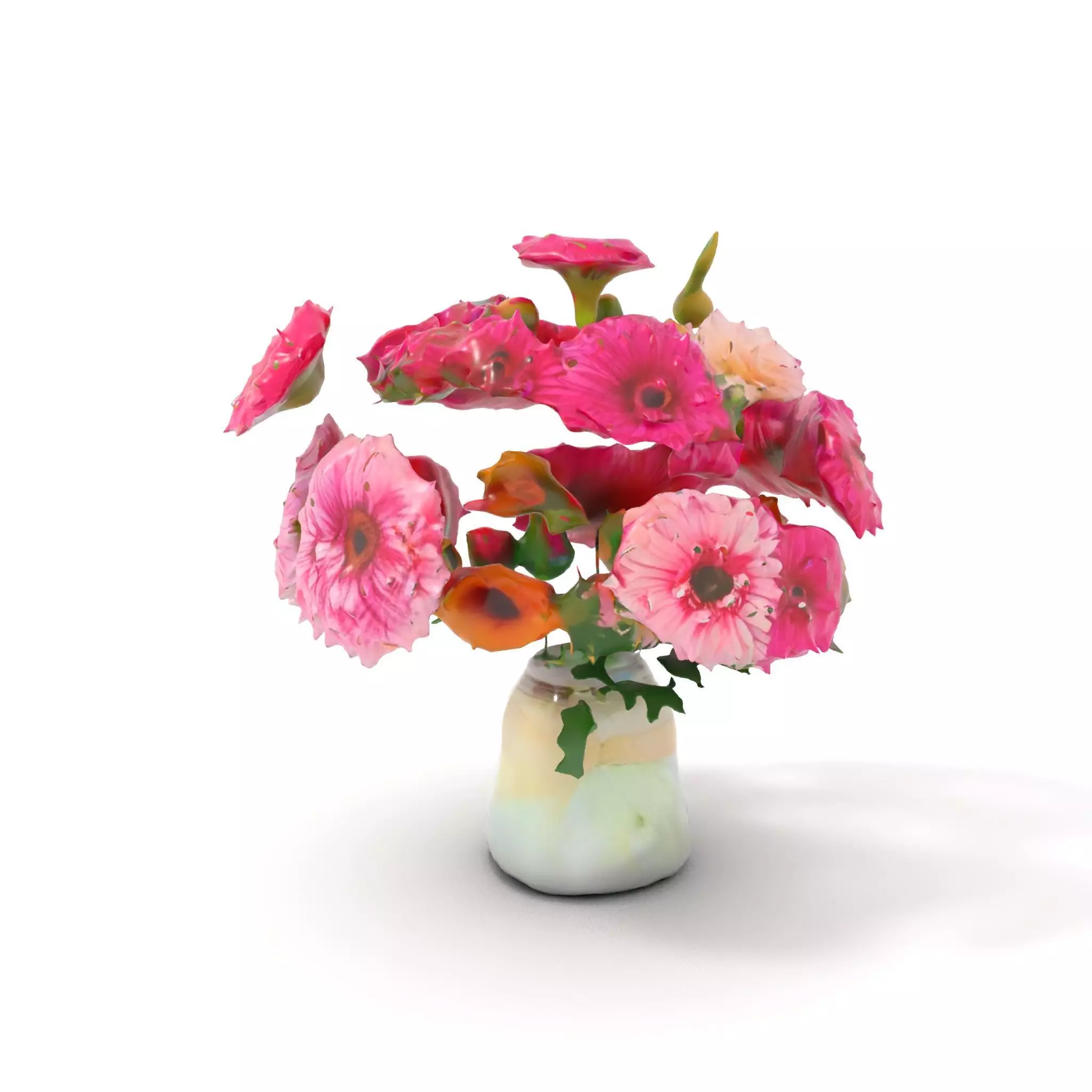 Colorful Gerbera Bouquet model pack Low-poly 3D model_0