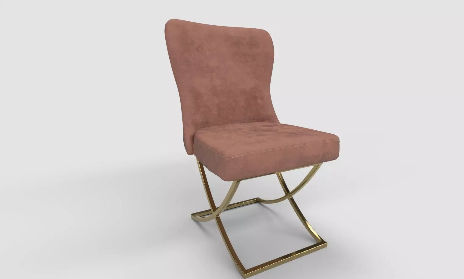 Modern Upholstered Accent Chair 3D model_0