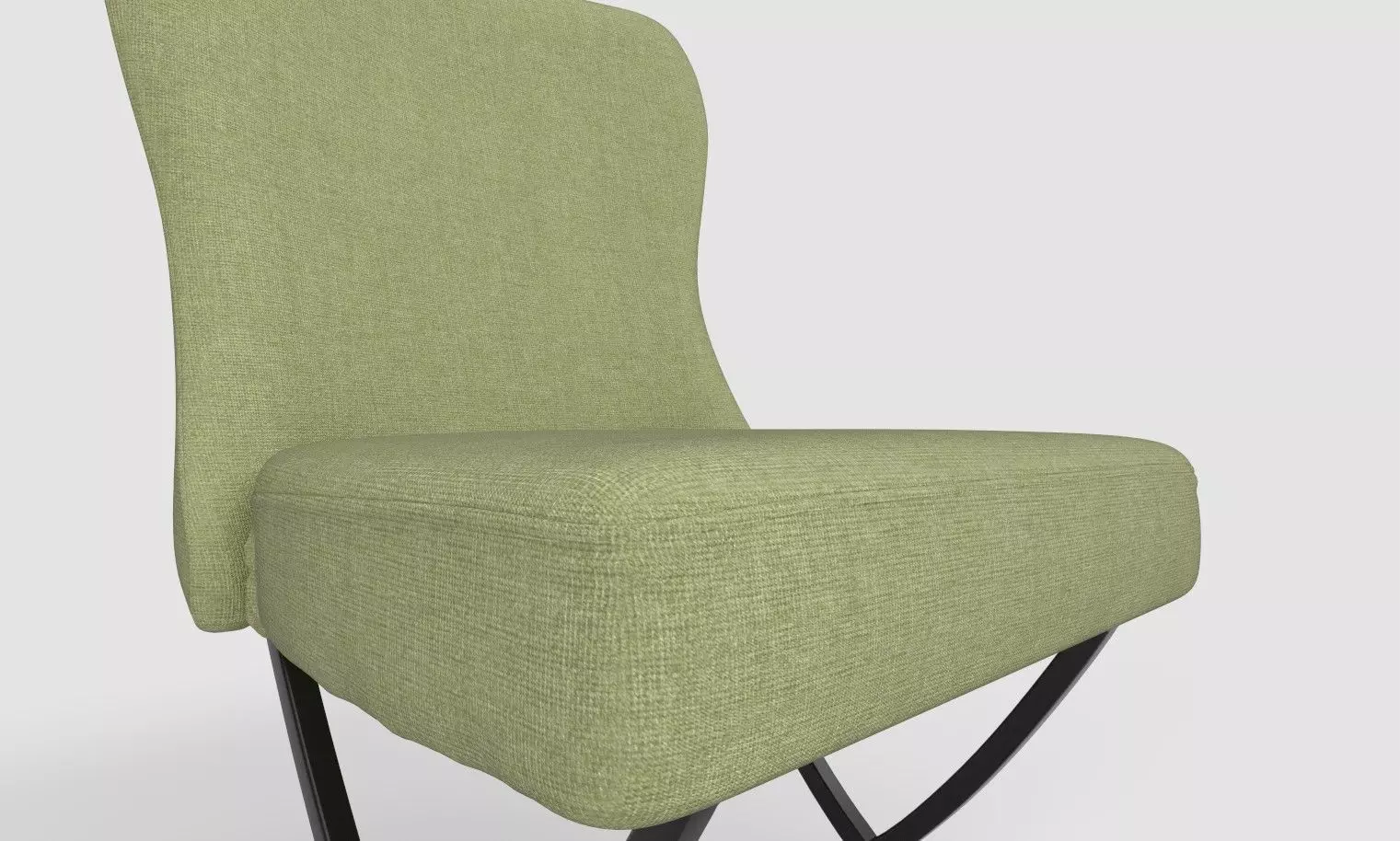 Modern Upholstered Accent Chair 3D model_7