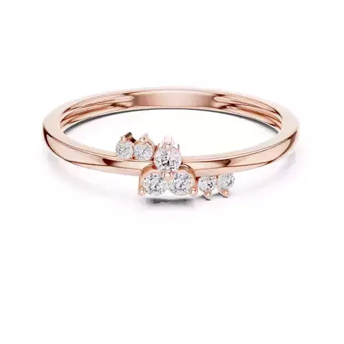 Small Round Diamond Engagement Wedding Ring 3DM STL Video