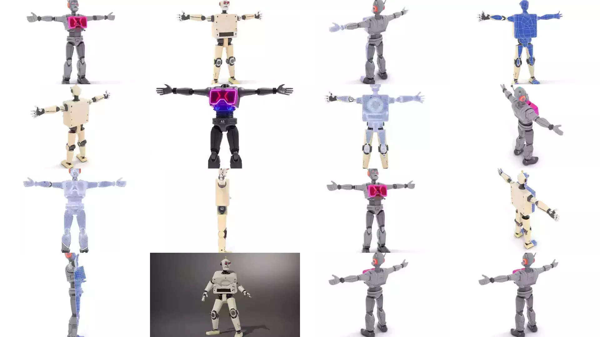 Charming Cartoon Robot Collection _25