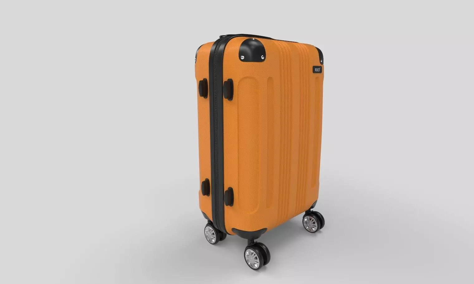 Hard Shell Travel Suitcase 3D model