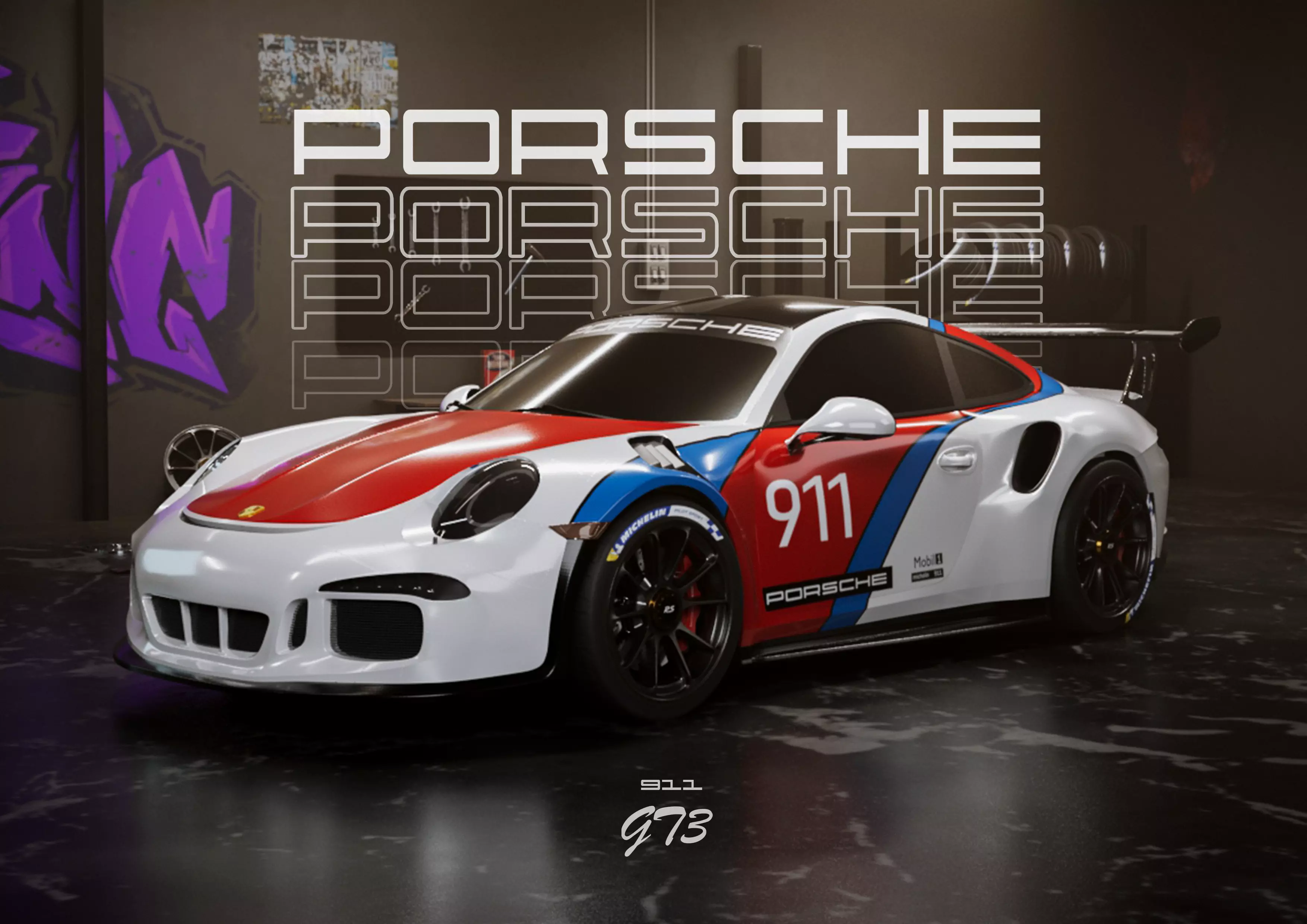 Porsche 911 3D model_2