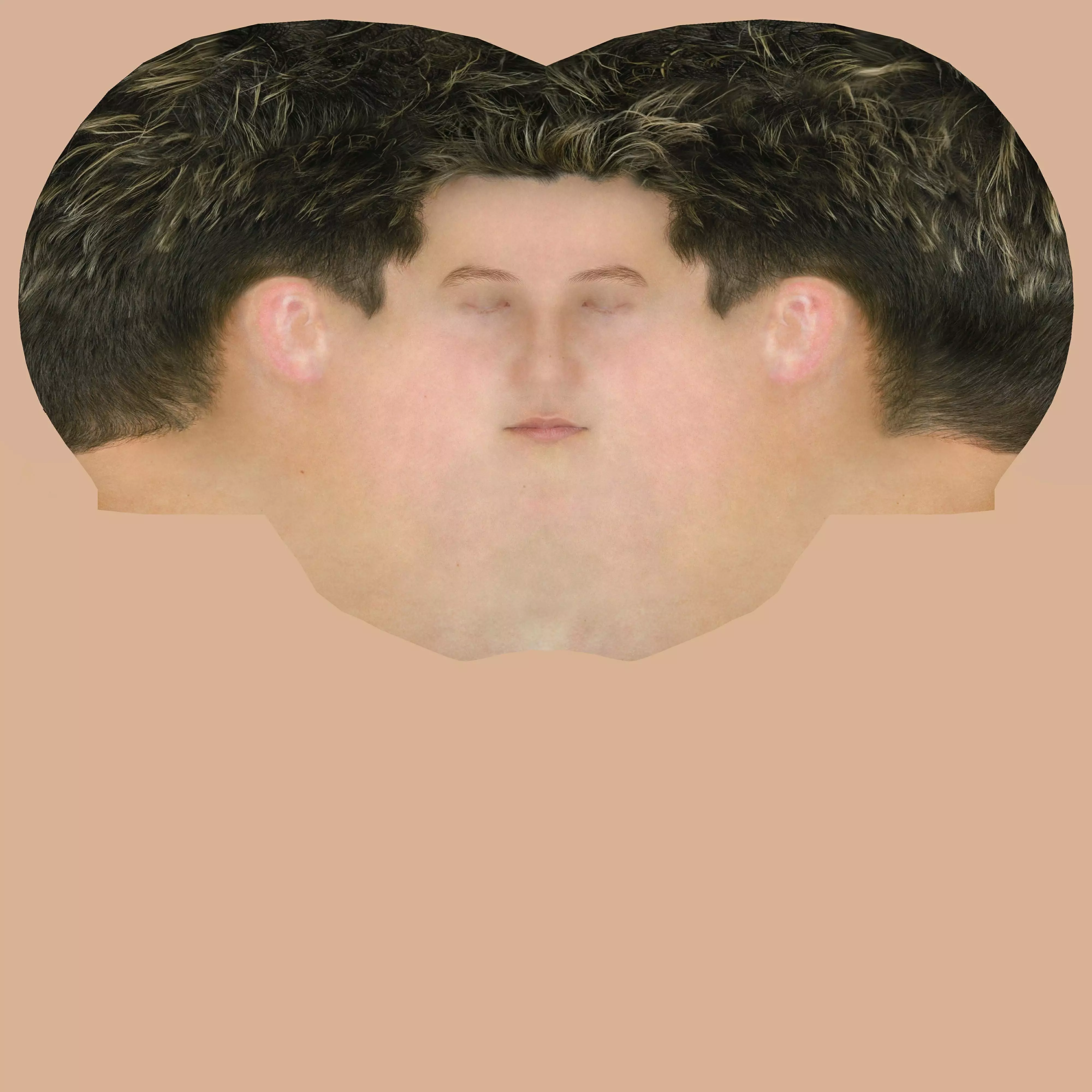 boys overall 3d clothing rigged model Low-poly 3D model_32