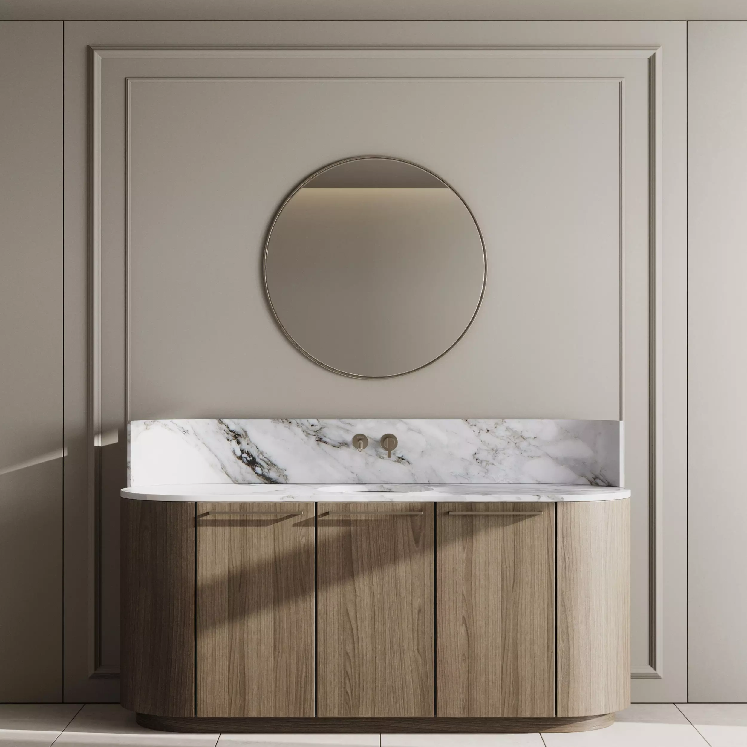 Bathroom furniture by Fauset Bathroom 167 Low-poly 3D model