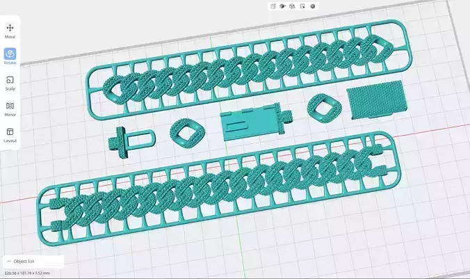 FULL LOCK BOX 18mm Wide SOLID CUBAN Link Chain - 9 Inch