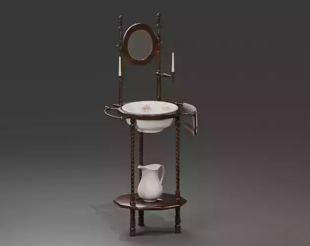 Victorian Wash Basin Wood