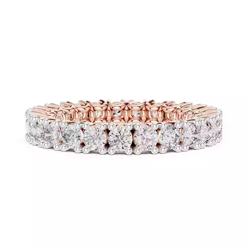 Full Eternity Round Cut Matching Wedding Band 3DM STL Video