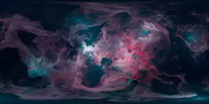 Phantom Aurora Nebula HDRI 12k 360 degree