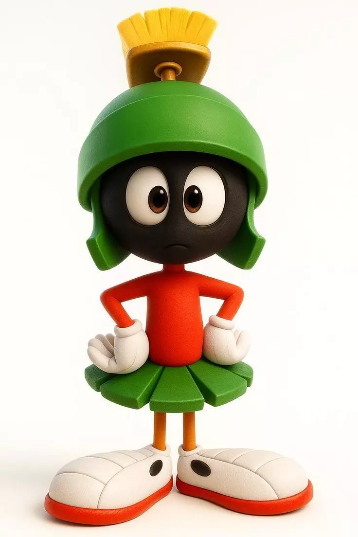 Looney Tunes Marvin STL ready to 3D print and DIY 3D print model_0