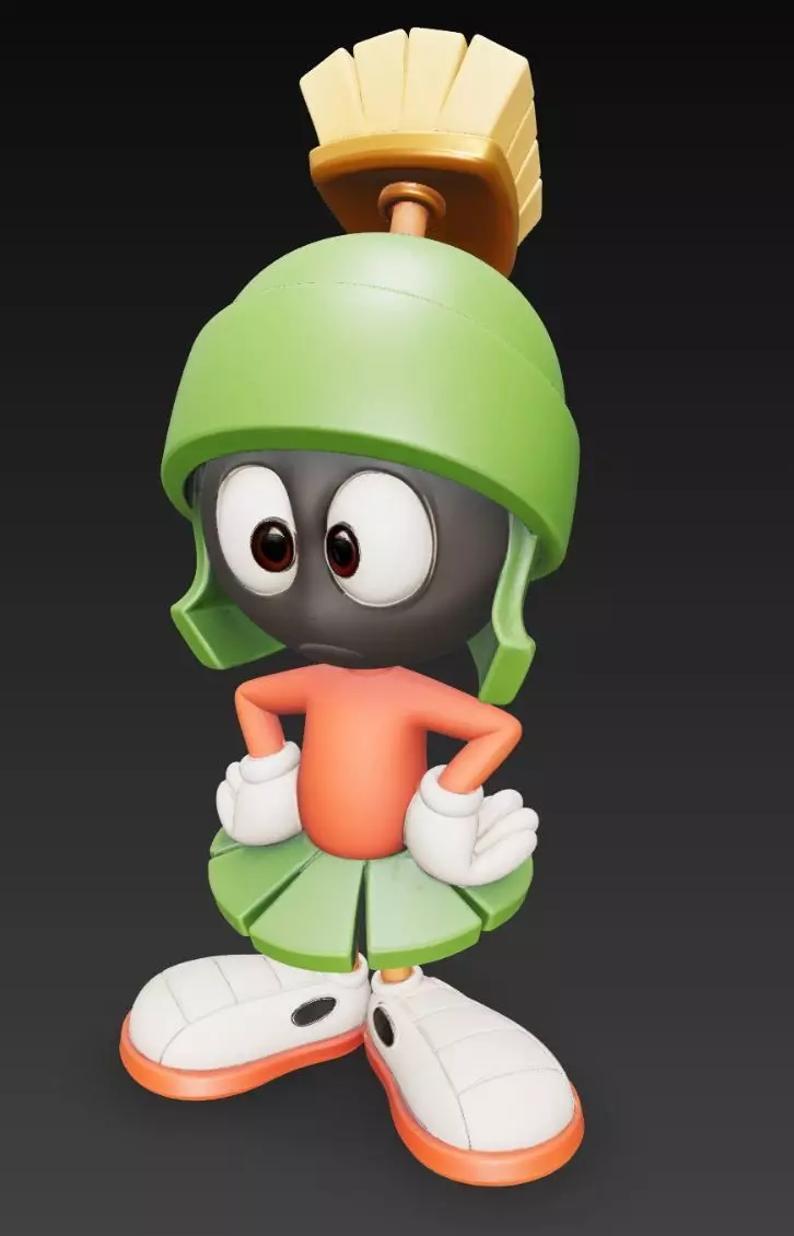 Looney Tunes Marvin STL ready to 3D print and DIY 3D print model_1