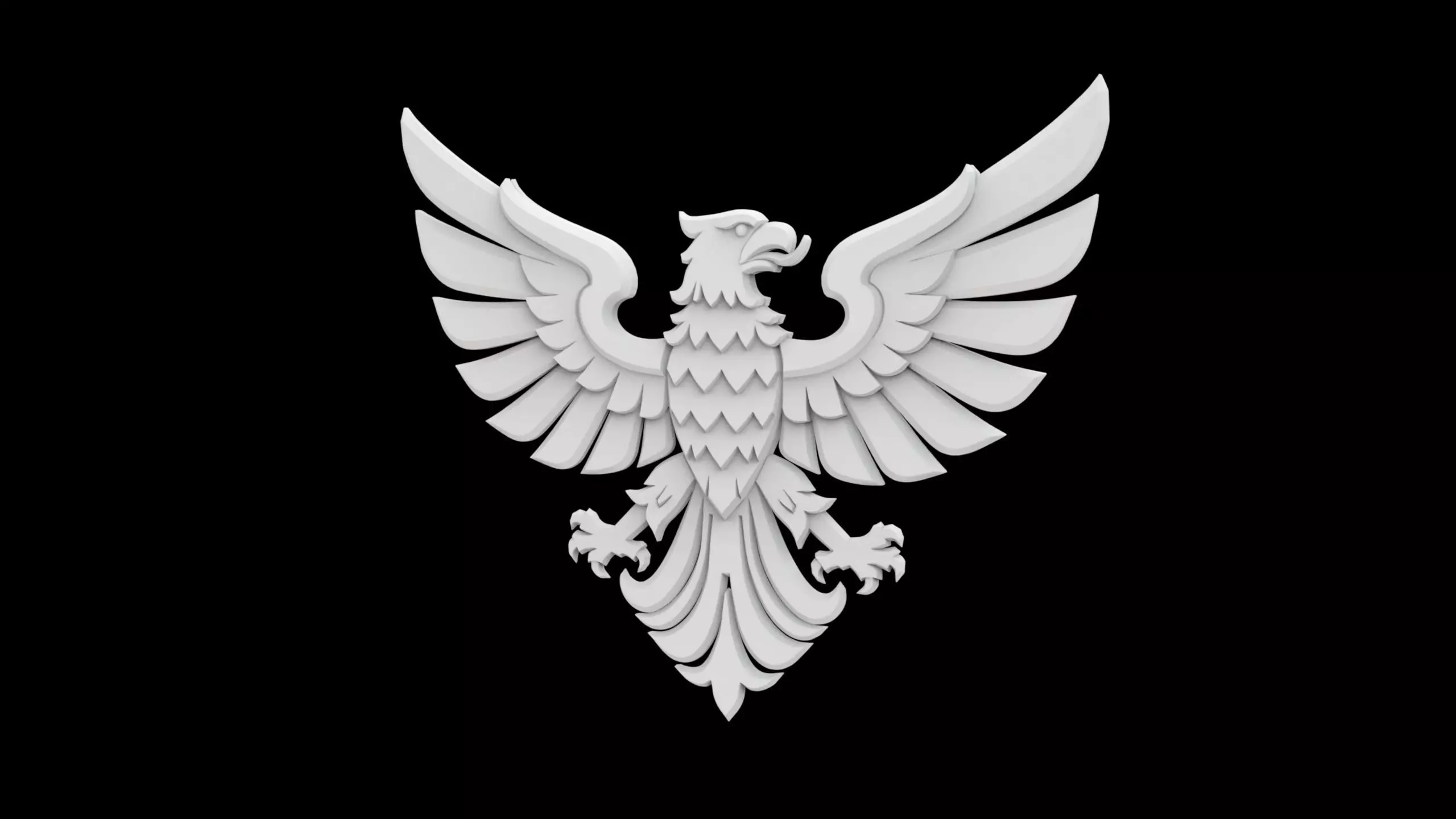 Heraldic Eagle Emblem 3D Print Model 3D print model_4