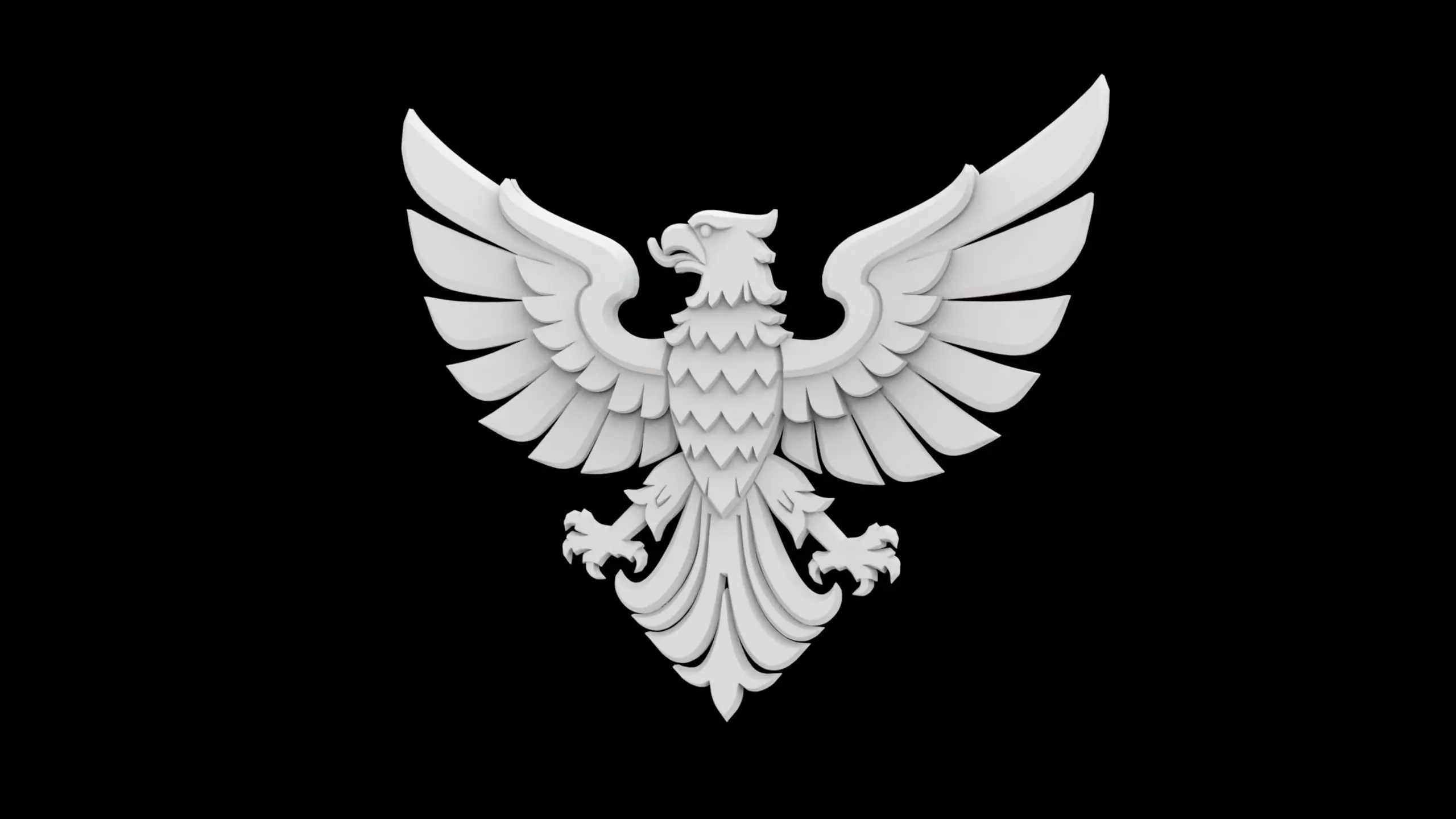 Heraldic Eagle Emblem 3D Print Model 3D print model_1