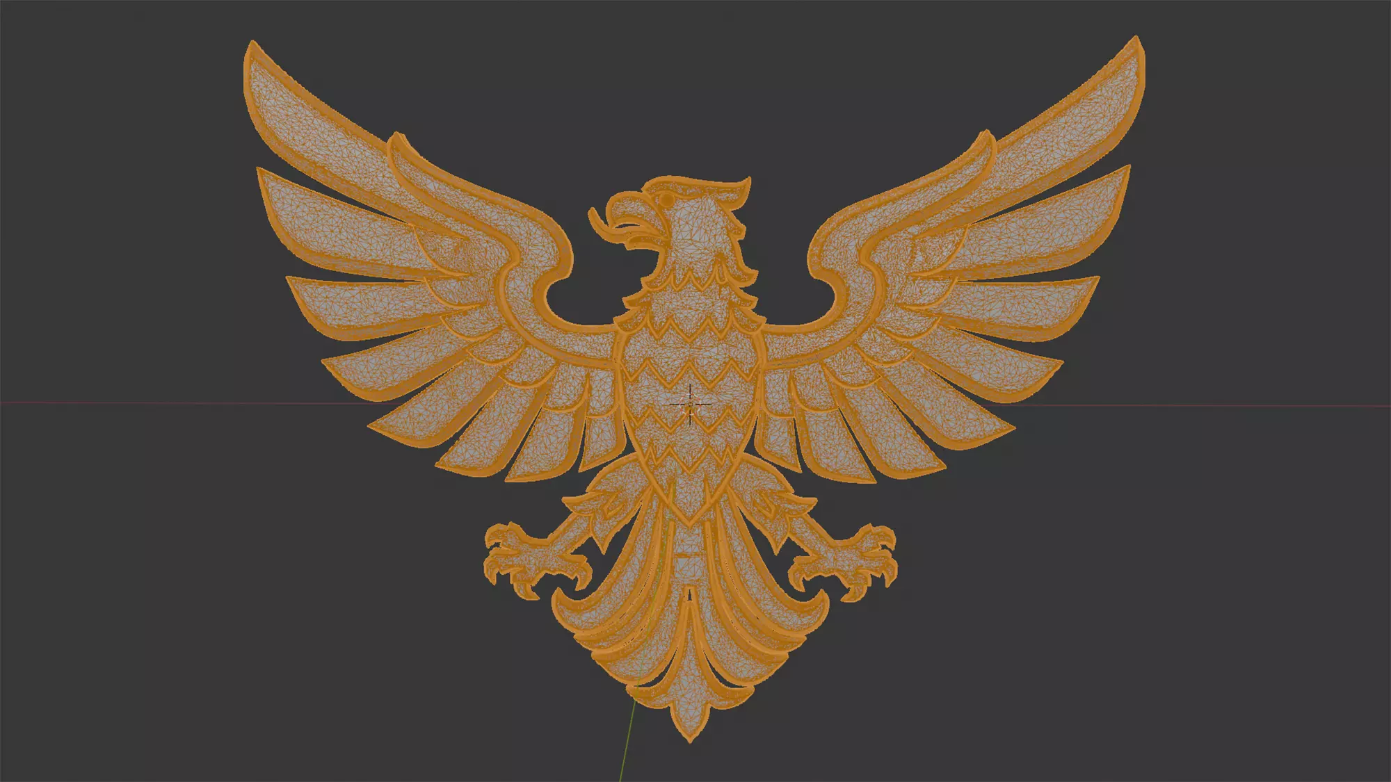 Heraldic Eagle Emblem 3D Print Model 3D print model_7