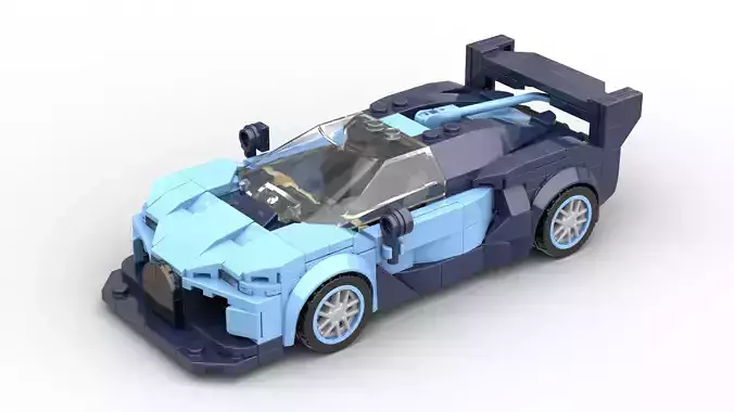 MocBricks3D - MK27001 - Bugatti Vision GT 3D print model