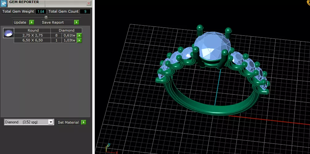 Ring Model 7851 3D print model_8