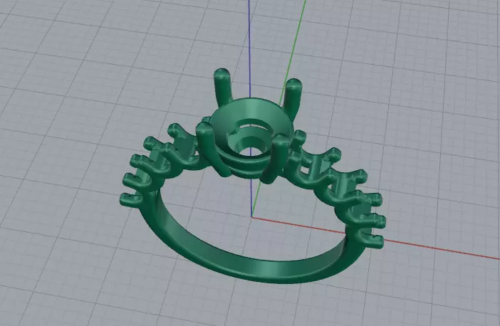 Ring Model 7851 3D print model_3