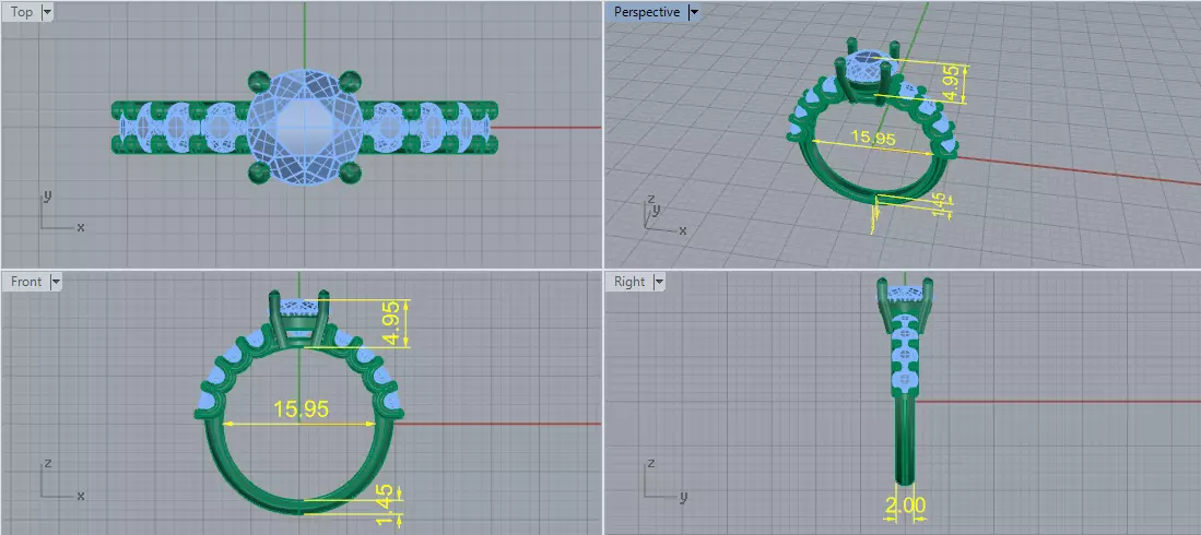 Ring Model 7851 3D print model_6