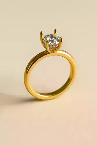 Solitaire engagement rings Model 7848