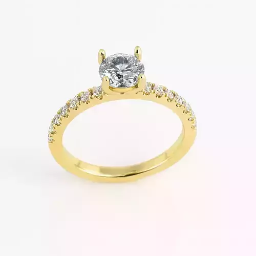 Solitaire engagement rings Model 7836