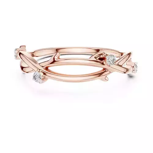 Nature Inspired Tree Branch Wedding Band 3DM STL Video