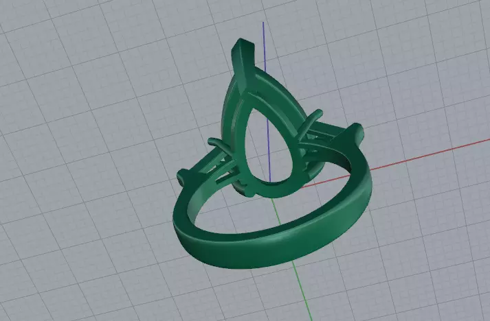 Ring pear Model 7884 3D print model_5