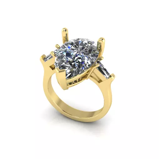 Ring pear Model 7884 3D print model_2