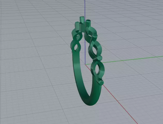 Ring marquise Model 7879 3D print model_4