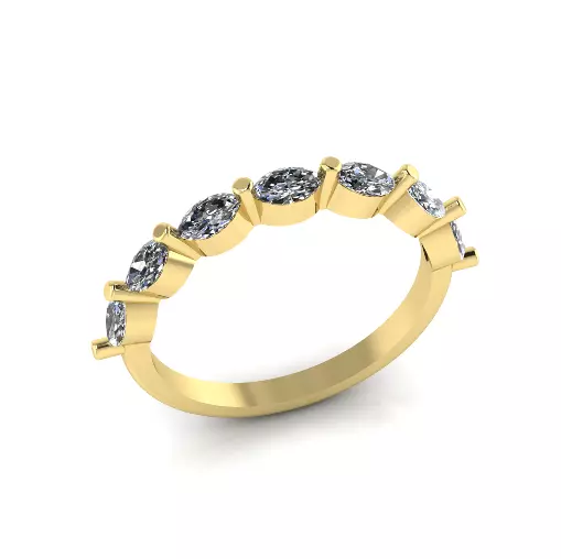 Ring marquise Model 7879 3D print model_2