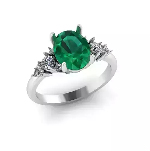 Solitaire engagement rings Model 7878