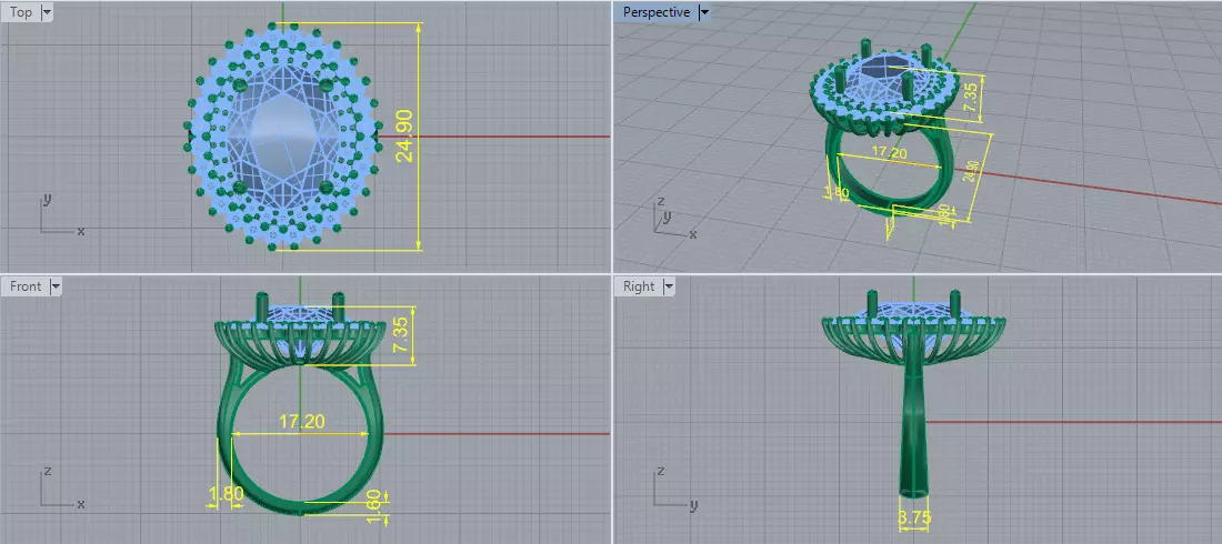 Ring Model 7873 3D print model_6
