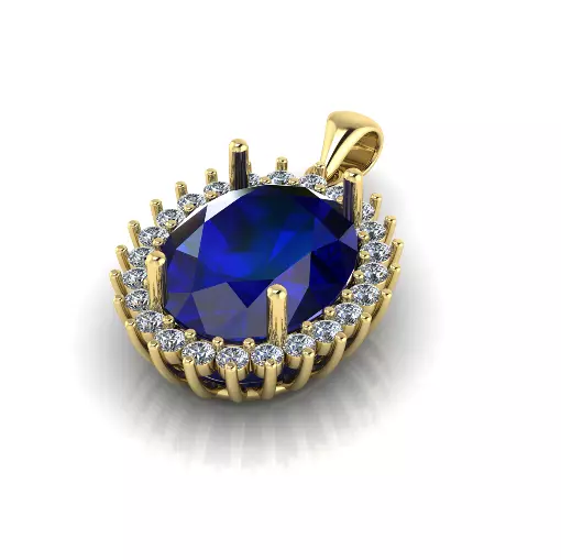 Pendant Model 7872 3D print model_2