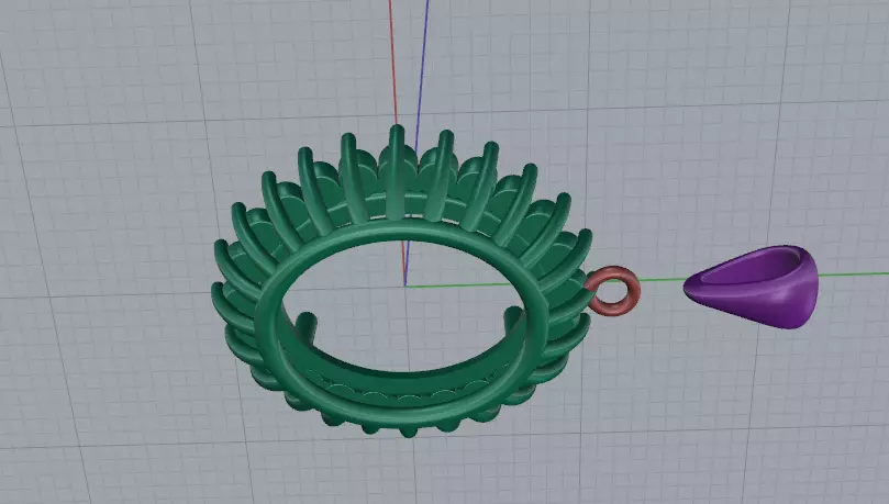 Pendant Model 7872 3D print model_5