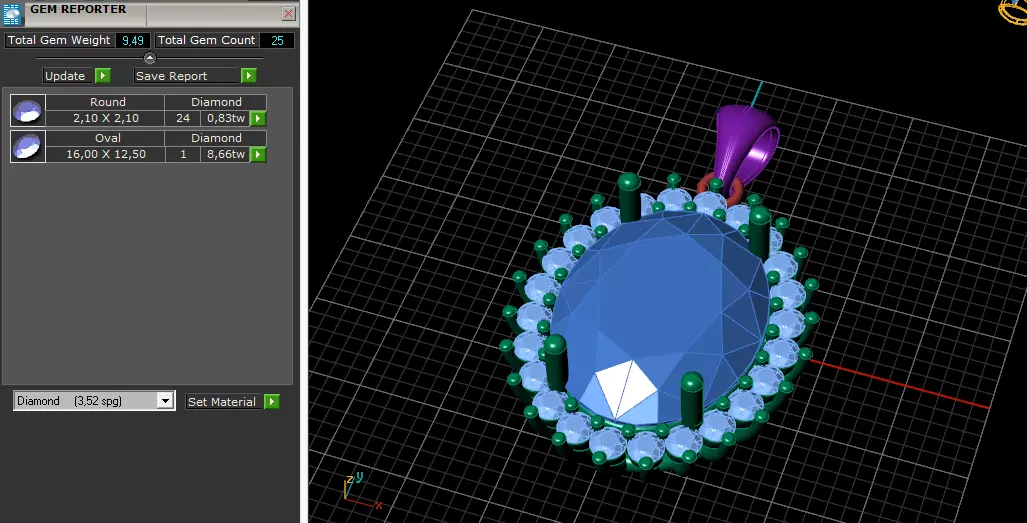 Pendant Model 7872 3D print model_8