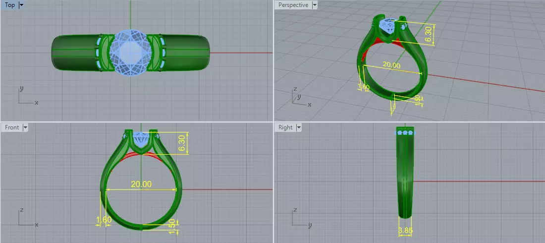 Ring Model 7870 3D print model_6
