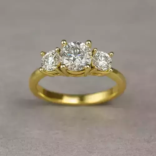 Solitaire engagement rings Model 7859