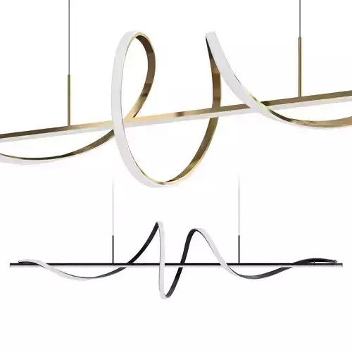 WOMO Spiral Led Kitchen Pendant Light-WM2129