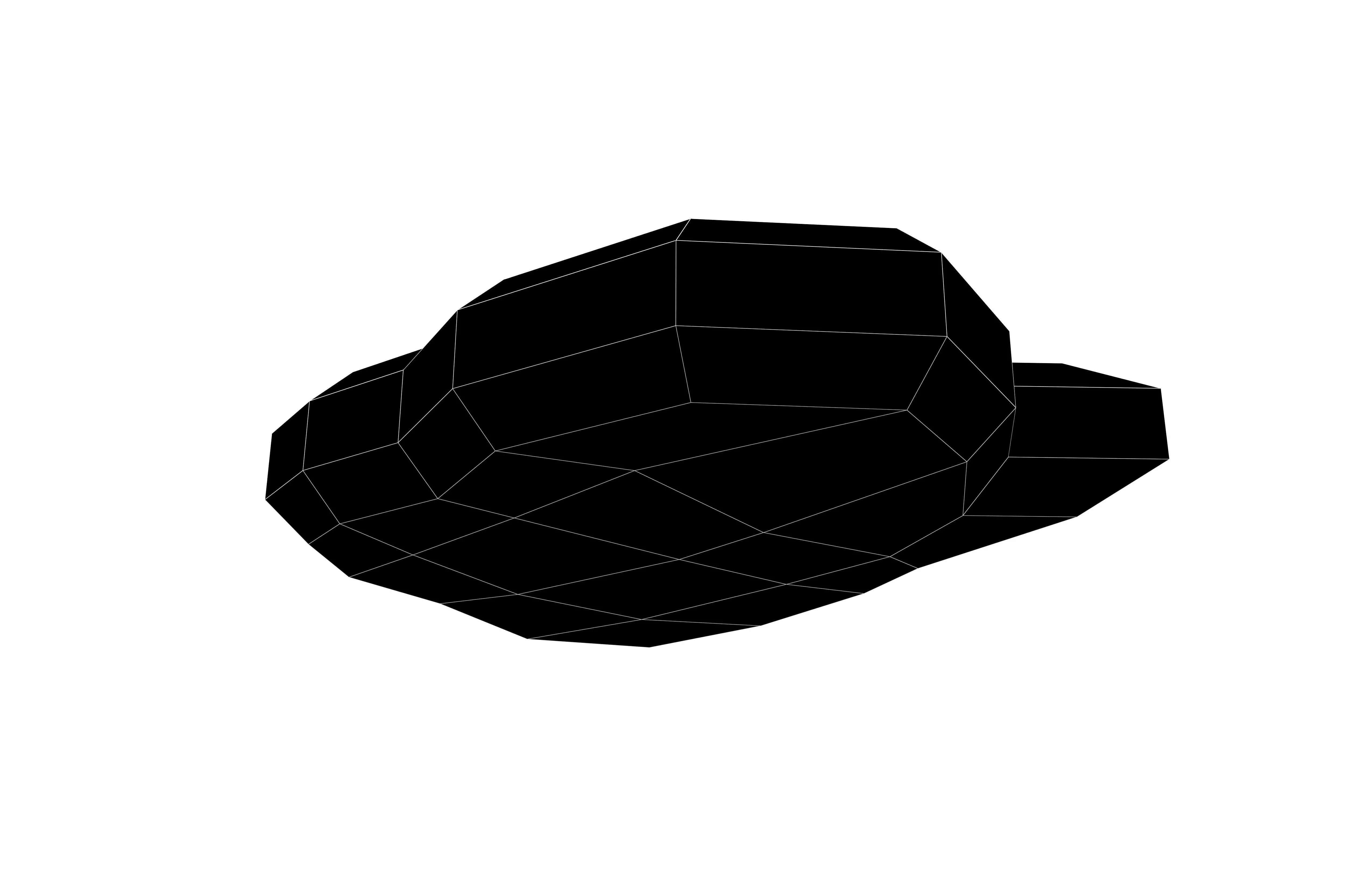 Jumping Game Rock Platform v1 004 Low-poly 3D model_7