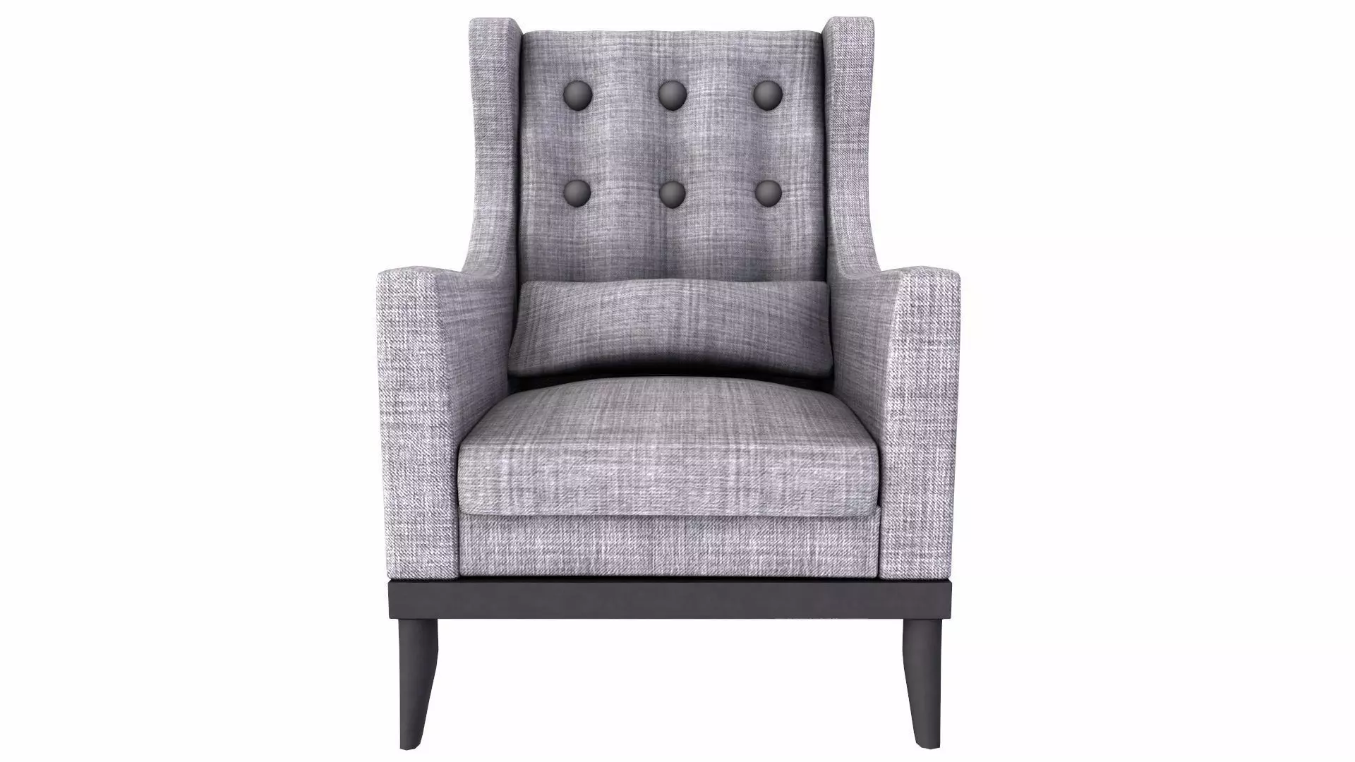 Sofa Single Seater Low-poly 3D model_0