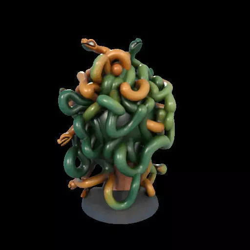 1984  Medusa Gorgon Head 3D Model  magic 3D print model_11