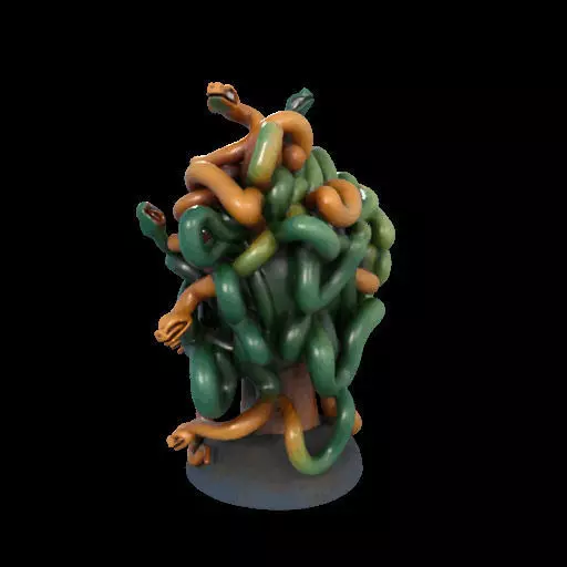 1984  Medusa Gorgon Head 3D Model  magic 3D print model_14