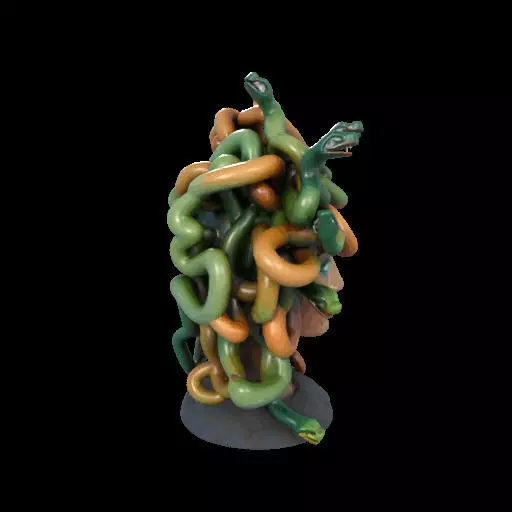 1984  Medusa Gorgon Head 3D Model  magic 3D print model_29